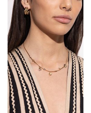 COACH Brass Necklace - Natural