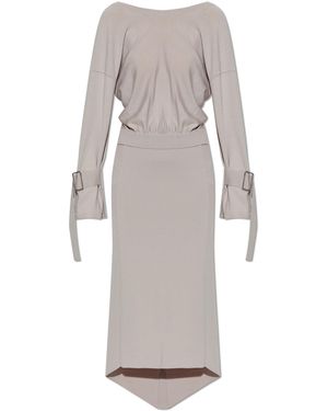 Lanvin Dress With Decorative Tie - White