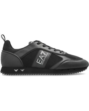 EA7 Sports Shoes With Logo - Black