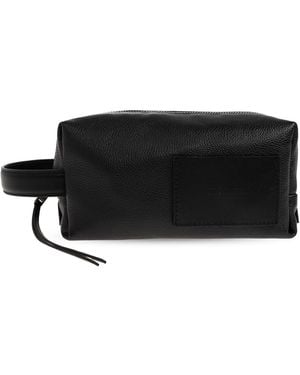Jil Sander Leather Toiletry Bag - Black