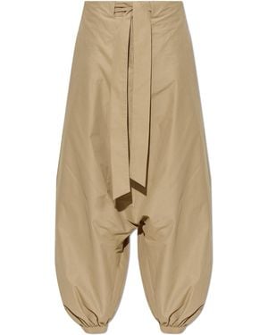 Balmain Drop-Crotch Trousers - Natural
