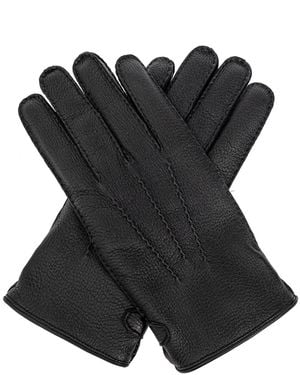 Brioni Leather Gloves - Black