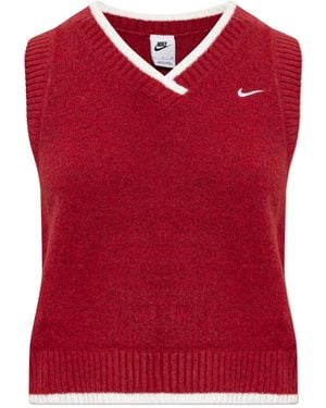 Nike Top With "Z" Logo - Red