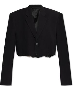 Balenciaga Jacket With Vintage Effect - Black