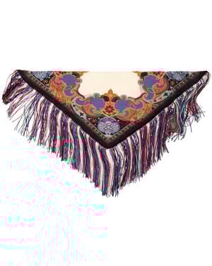 Etro Triangular Scarf With Fringes - Multicolour