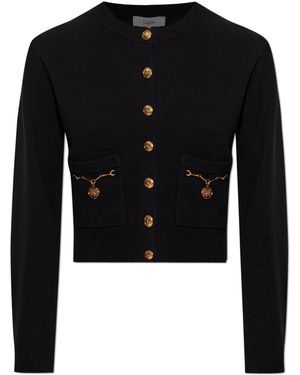Chloé Wool Cardigan - Black