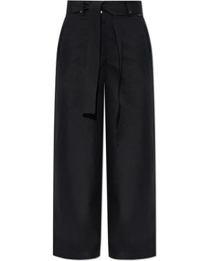 Moncler Wide-Leg Trousers - Black