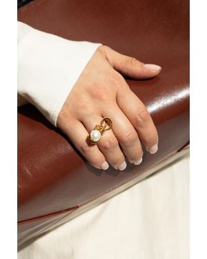 Marni Brass Ring - Brown