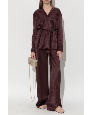 Tory Burch Loose Fit Pants - Red