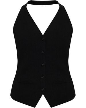 Lisa Yang Cashmere Top 'Immy' - Black