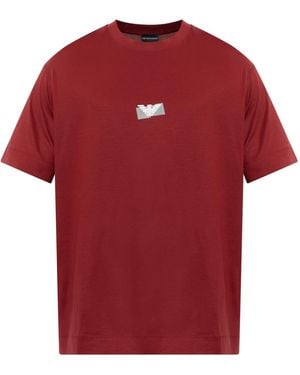 Emporio Armani T-Shirt With Logo - Red