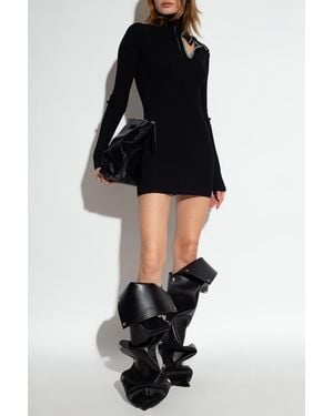 Y. Project Form-Fitting Dress - Black