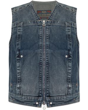 DIESEL Denim Vest De-Proof-Re - Blue