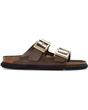 Birkenstock 'Arizona Droplet Bouckle Cupsole' Slides - White