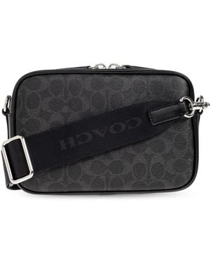 COACH Shoulder Bag With Monogram - Black