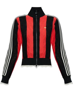 adidas Originals Cardigan With Logo Applique - Red