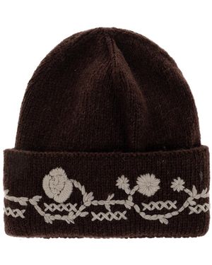 Moncler Wool Beanie Hat - Black