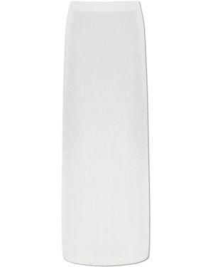 Moschino Skirt With A Slit - White