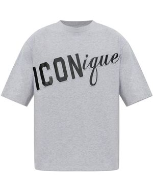 DSquared² T-Shirt With Logo - Grey