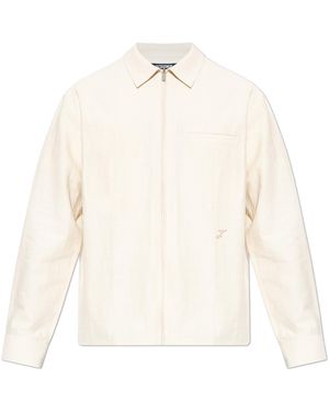 Jacquemus Jacket With Embroidered Logo - White