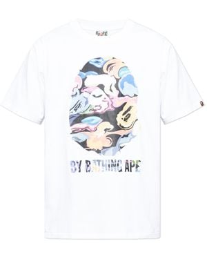 A Bathing Ape T-Shirt With Print - White