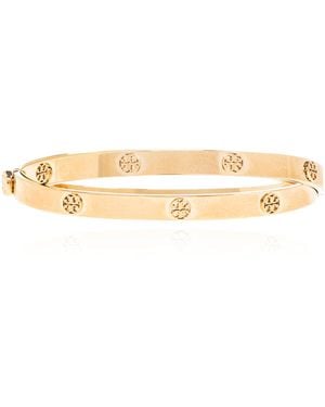 Tory Burch Bracelet With Logo - Metallic