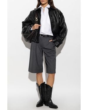 Samsøe & Samsøe 'Saharper Pleat' Shorts - Black