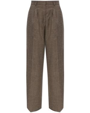 Officine Generale Wool Trousers 'Elia' - Brown