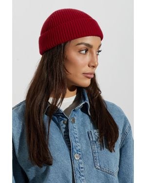 Ami Paris Wool Beanie With Sewn Logo - Blue