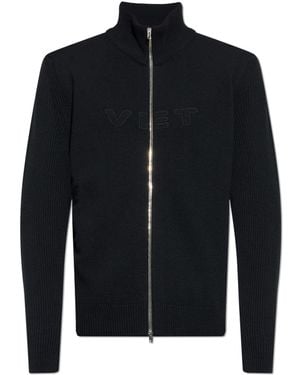 Vetements Cardigan With A Zipper - Blue