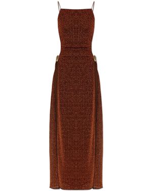 Oséree Dress With Lurex Thread - Brown