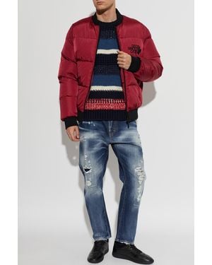 DSquared² Puffer Bomber Jacket - Blue