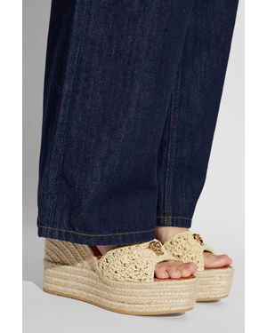 Versace Wedge Sandals - Blue