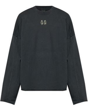 44 Label Group Sweatshirt With Logo, - Black