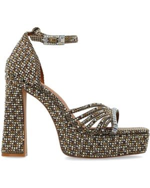 Kurt Geiger Platform Sandals "Crystal" - Metallic