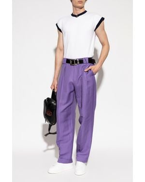Versace Creased Pants - Purple