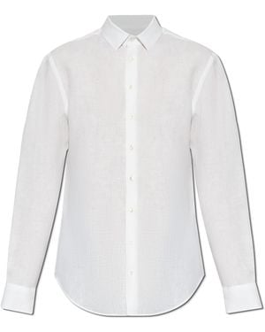 Giorgio Armani Linen Shirt - White