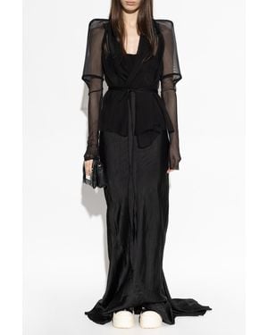 Rick Owens Transparent Blazer - Black