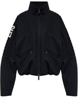 DSquared² Quilted Jacket With Embroidered Logo - Blue