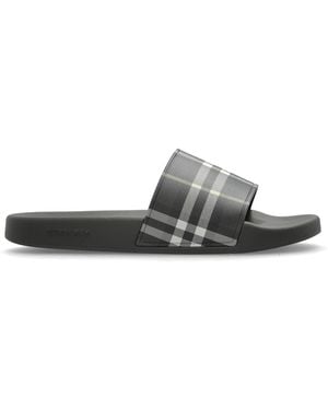 Burberry Rubber Flip-Flops - White