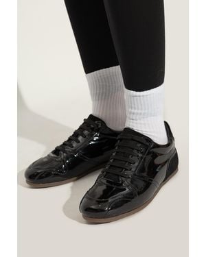 Moschino Patent Leather Sports Shoes - Black