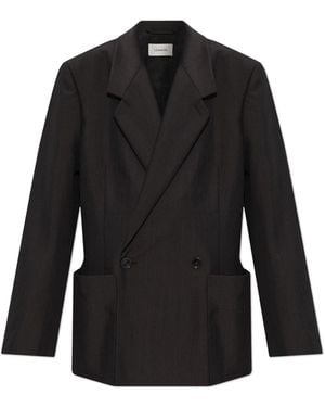 Lemaire Double-Breasted Blazer - Black