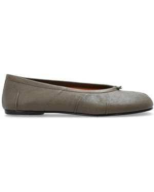 Maison Margiela Ballet Flats With 'Tabi' Cut-Out - Green