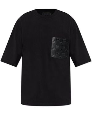 DSquared² T-Shirt With Pocket - Black