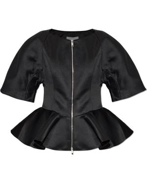 Ganni Peplum Top - Black