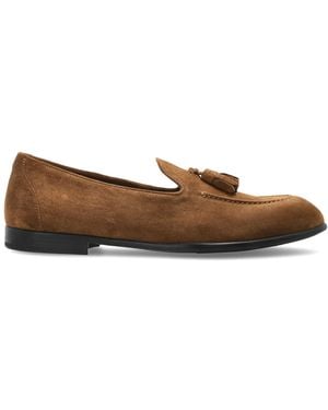 Brioni Suede "Tassel" Loafers - Brown