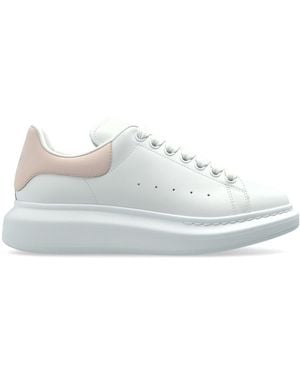 McQueen Leather Shoes With Logo - White