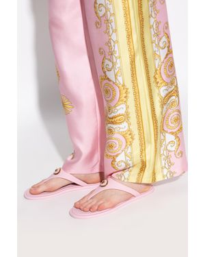 Versace Flip-Flops With Logo - Pink