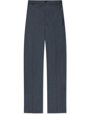 Moncler Wool Trousers - Blue