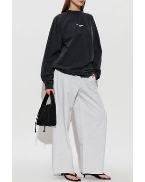 Alexander Wang Wide-Leg Sweatpants - Black
